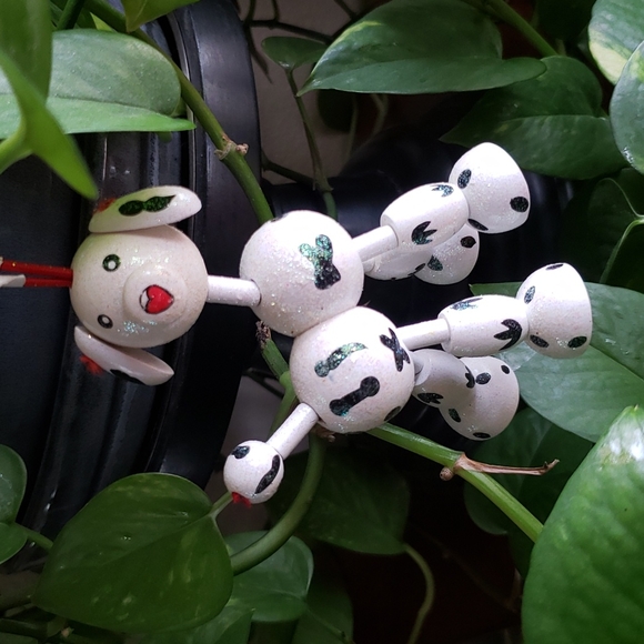 Other - Posable Dog Christmas 🎄 ornament wood Dalmatian 🐶 Puppy Unique